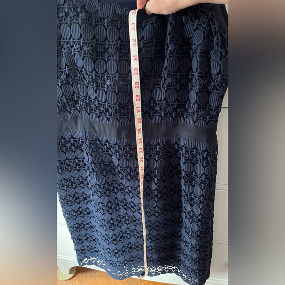 Tory Burch Navy macrame evening size 12 dress - Picture 6 of 15